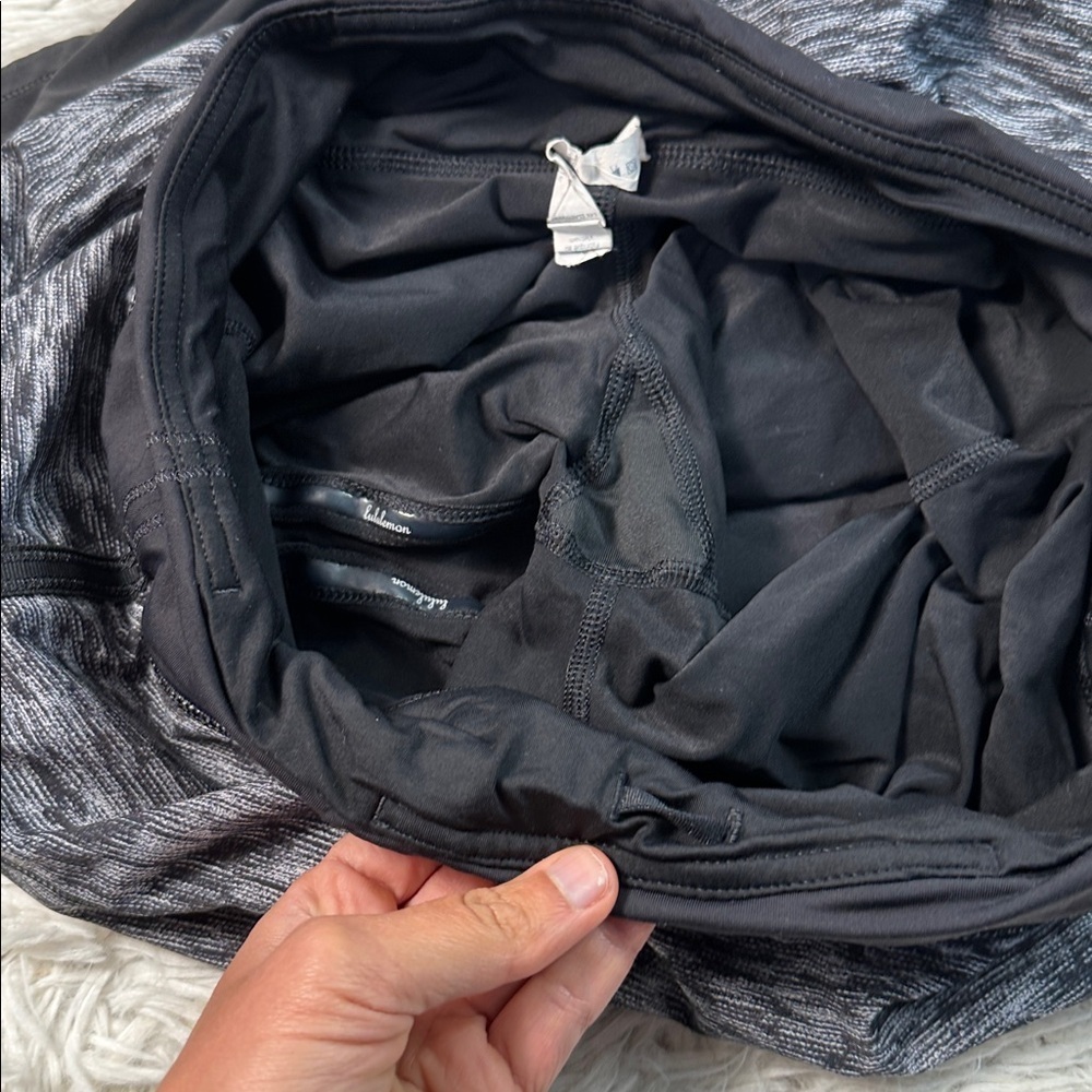 Lululemon Pace Rival Skirt *4-way Stretch Dramatic Static White Black - Picture 3 of 5